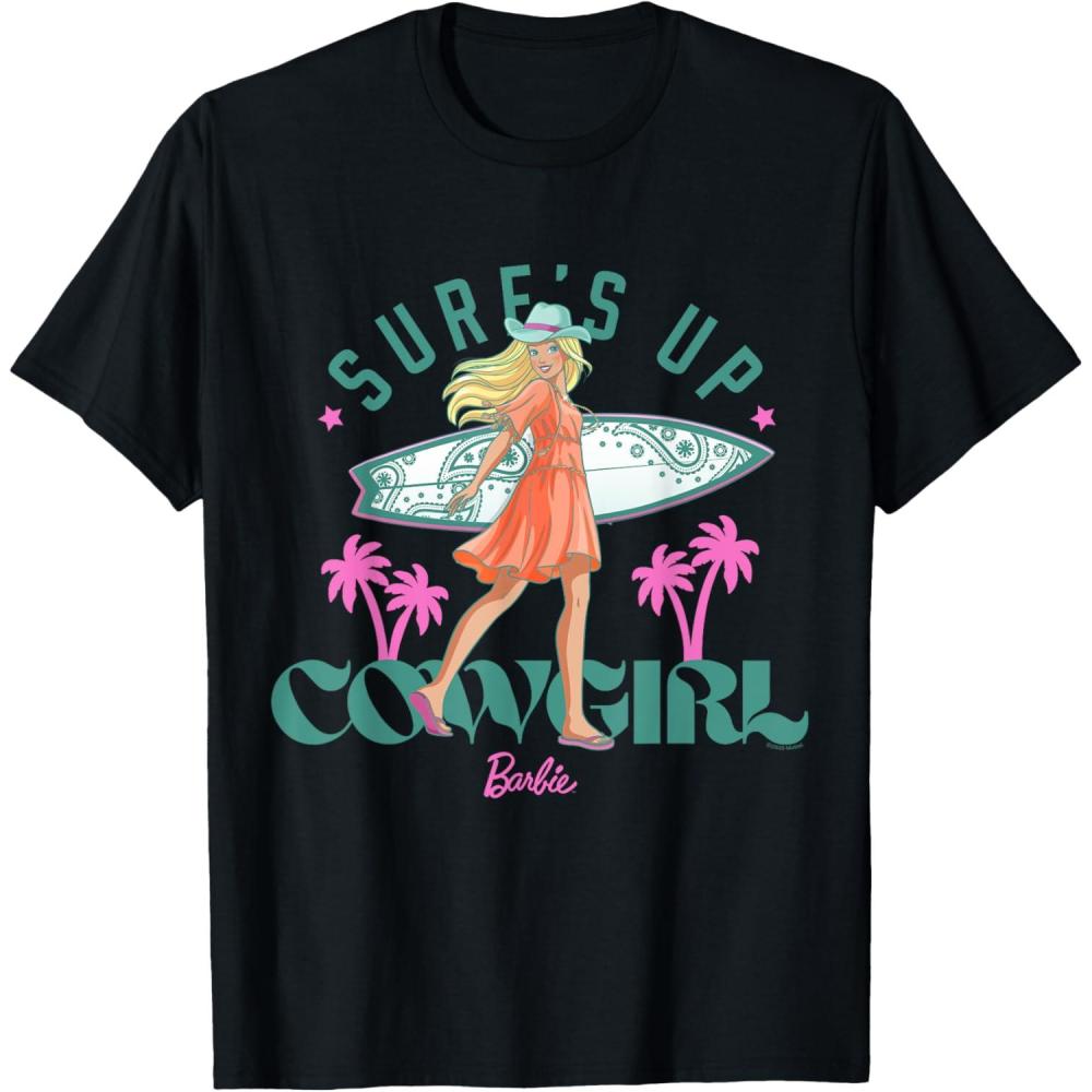 imageBarbie  Surfs Up Cowgirl TShirtBlack