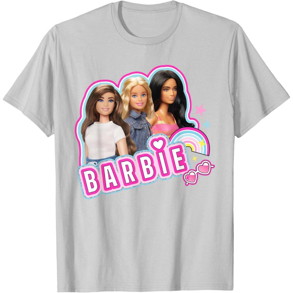 imageBarbie  Weekends Best Friends Fun TShirtSilver Grey