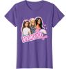 imageBarbie  Weekends Best Friends Fun TShirtPurple Heather