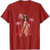 imageBarbie  Meet me in Malibu Illustration TShirtCranberry Red