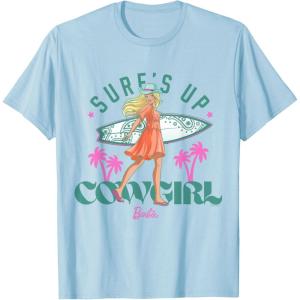 imageBarbie  Surfs Up Cowgirl TShirtBaby Blue
