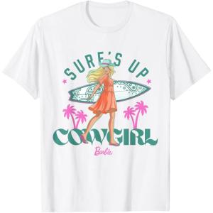 imageBarbie  Surfs Up Cowgirl TShirtWhite