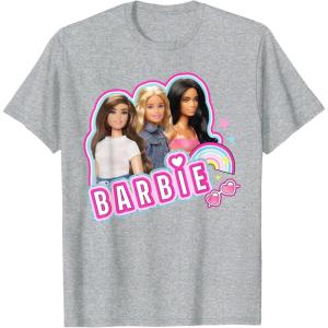 imageBarbie  Weekends Best Friends Fun TShirtHeather Grey