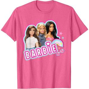 imageBarbie  Weekends Best Friends Fun TShirtPink Heather