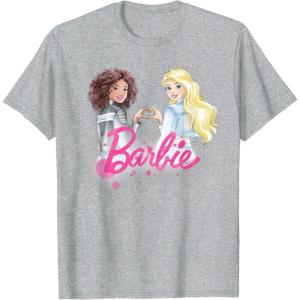 imageBarbie  BFF Heart TShirtHeather Grey