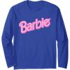 imageBarbie Pink Logo Long Sleeve TShirtRoyal Blue