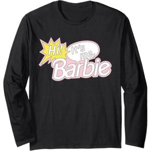 imageBarbie  Hi Its Me Barbie Long Sleeve TShirtBlack