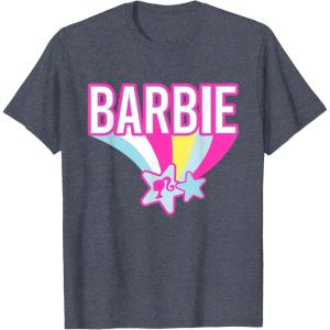 imageBarbie  Pastel Rainbow TShirtHeather Blue
