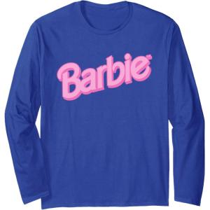 imageBarbie Pink Logo Long Sleeve TShirtRoyal Blue