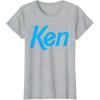 imageBarbie Ken 1990s Logo TShirt  Unisex Adults Kids  Black  Short Sleeve  Classic Fit  Crew Neck  Modern  Letter Print  Classic  1 Count  Adults Nostalgic Fans Classic Style EnthusiastsHeather Grey