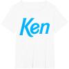 imageBarbie Ken 1990s Logo TShirt  Unisex Adults Kids  Black  Short Sleeve  Classic Fit  Crew Neck  Modern  Letter Print  Classic  1 Count  Adults Nostalgic Fans Classic Style EnthusiastsWhite