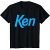 imageBarbie Ken 1990s Logo TShirt  Unisex Adults Kids  Black  Short Sleeve  Classic Fit  Crew Neck  Modern  Letter Print  Classic  1 Count  Adults Nostalgic Fans Classic Style EnthusiastsBlack