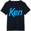 imageBarbie Ken 1990s Logo TShirt  Unisex Adults Kids  Black  Short Sleeve  Classic Fit  Crew Neck  Modern  Letter Print  Classic  1 Count  Adults Nostalgic Fans Classic Style EnthusiastsBlack
