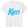 imageBarbie Ken 1990s Logo TShirt  Unisex Adults Kids  Black  Short Sleeve  Classic Fit  Crew Neck  Modern  Letter Print  Classic  1 Count  Adults Nostalgic Fans Classic Style EnthusiastsWhite