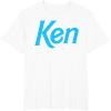 imageBarbie Ken 1990s Logo TShirt  Unisex Adults Kids  Black  Short Sleeve  Classic Fit  Crew Neck  Modern  Letter Print  Classic  1 Count  Adults Nostalgic Fans Classic Style EnthusiastsWhite