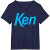 imageBarbie Ken 1990s Logo TShirt  Unisex Adults Kids  Black  Short Sleeve  Classic Fit  Crew Neck  Modern  Letter Print  Classic  1 Count  Adults Nostalgic Fans Classic Style EnthusiastsNavy Blue