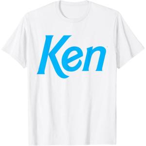 imageBarbie Ken 1990s Logo TShirt  Unisex Adults Kids  Black  Short Sleeve  Classic Fit  Crew Neck  Modern  Letter Print  Classic  1 Count  Adults Nostalgic Fans Classic Style EnthusiastsWhite
