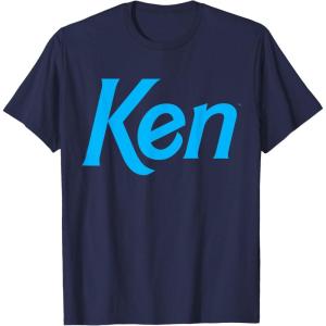 imageBarbie Ken 1990s Logo TShirt  Unisex Adults Kids  Black  Short Sleeve  Classic Fit  Crew Neck  Modern  Letter Print  Classic  1 Count  Adults Nostalgic Fans Classic Style EnthusiastsNavy Blue