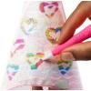 imageBarbie Crayola Rainbow Fruit Surprise StrawberryScented Brunette Doll and Fashions Creative Art Fashion Toy Gift for 5 Year Olds and Up