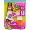 imageBarbie Crayola Rainbow Fruit Surprise StrawberryScented Brunette Doll and Fashions Creative Art Fashion Toy Gift for 5 Year Olds and Up