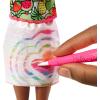 imageBarbie Crayola Rainbow Fruit Surprise StrawberryScented Brunette Doll and Fashions Creative Art Fashion Toy Gift for 5 Year Olds and Up