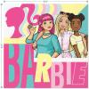 imageHOME ampamp HOOPLA Barbie and Friends Pink Birthday Party Table Decorations Round Paper Dinner Plates and Lunch Napkins 16 Plates ampamp Napkins