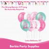 imageUnique Barbie Party Decorations  Barbie Birthday Decorations for 16 Guests  Barbie Plates and Napkins Cups Table Cloth Banner Balloons Checklist  Barbie Party Supplies