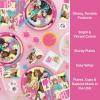 imageUnique Barbie Party Decorations  Barbie Birthday Decorations for 16 Guests  Barbie Plates and Napkins Cups Table Cloth Banner Balloons Checklist  Barbie Party Supplies