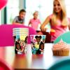 imageUnique Barbie Rectangular Plastic Table Cover 54 x 84Cups
