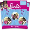 imageUnique Multicolored Barbie Hanging Swirl Decorations 26quot  3 Count  Fun ampamp Vibrant Ceiling Accent for Girls Birthdays ampamp Events