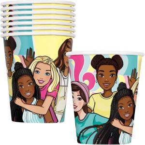 imageUnique Barbie Rectangular Plastic Table Cover 54 x 84Cups