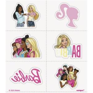 imageUnique Barbie Tattoos Pack of 24  Assorted Temporary Tattoos Designs  Perfect for Kids Festivities and Decor