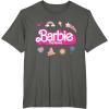 imageBarbie The Movie  Movie Logo Icons TShirtAsphalt Grey