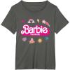 imageBarbie The Movie  Movie Logo Icons TShirtAsphalt Grey