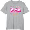 imageBarbie The Movie  Movie Logo Icons TShirtHeather Grey