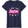 imageBarbie The Movie  Movie Logo Icons TShirtNavy Blue