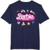 imageBarbie The Movie  Movie Logo Icons TShirtNavy Blue