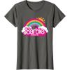 imageBarbie The Movie  Rainbow Logo TShirtAsphalt Grey