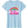 imageBarbie The Movie  Rainbow Logo TShirtBaby Blue