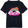 imageBarbie The Movie  Rainbow Logo TShirtBlack