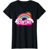 imageBarbie The Movie  Rainbow Logo TShirtBlack