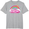 imageBarbie The Movie  Rainbow Logo TShirtHeather Grey