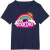 imageBarbie The Movie  Rainbow Logo TShirtNavy Blue