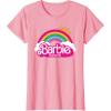 imageBarbie The Movie  Rainbow Logo TShirtPink