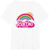 imageBarbie The Movie  Rainbow Logo TShirtWhite