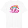 imageBarbie The Movie  Rainbow Logo TShirtWhite