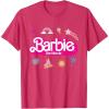 imageBarbie The Movie  Movie Logo Icons TShirtRed Heather