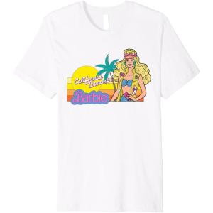 imageBarbie  Retro California Dreamin Premium TShirtWhite