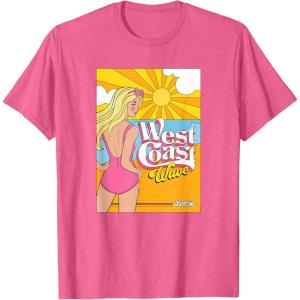 imageBarbie  West Coast Wave Sunset TShirtPink Heather