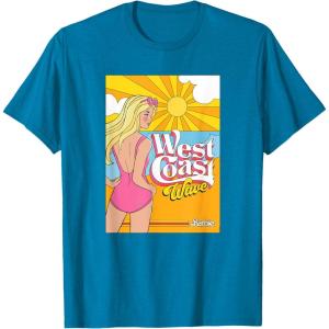 imageBarbie  West Coast Wave Sunset TShirtSapphire Blue